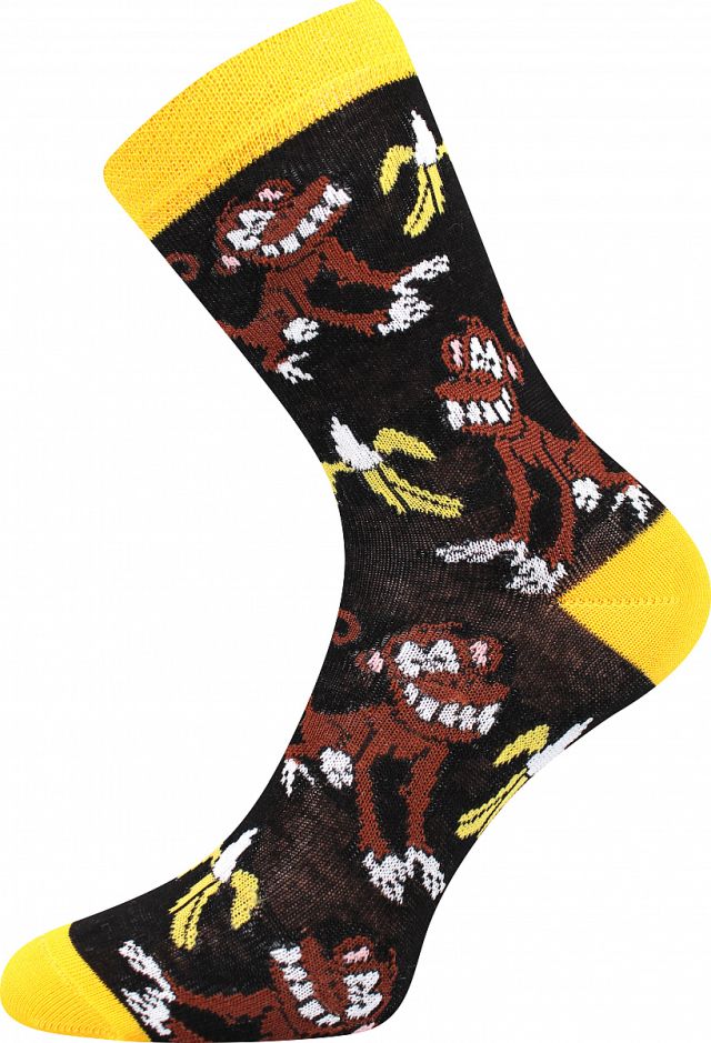 Boma Voxx Obrázkové ponožky MIX B 3 páry - buldozer, nářadí, opice