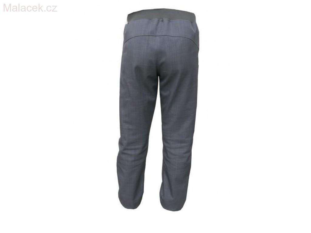 Dětské kalhoty Fantom broušený SOFTSHELL slim s bambusem, černá