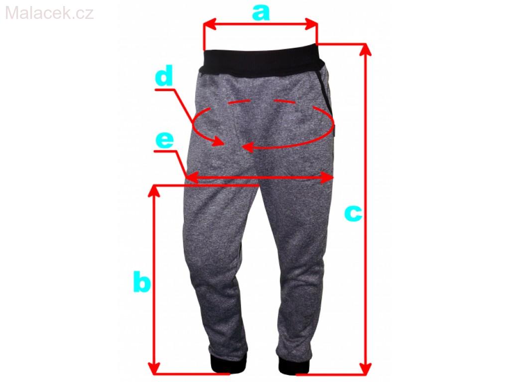 Dětské kalhoty Fantom SOFTSHELL se sníženým sedem - šedý melír