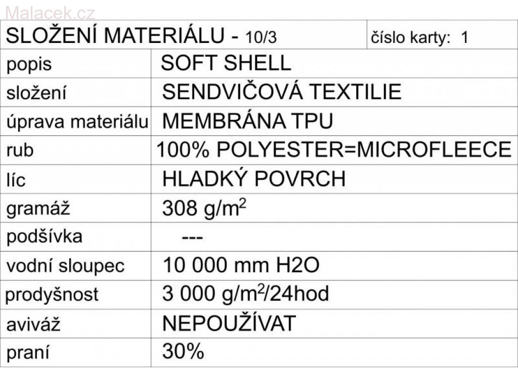 Fantom softshellová kšiltovkaL, č. 06 černá VEL. 58