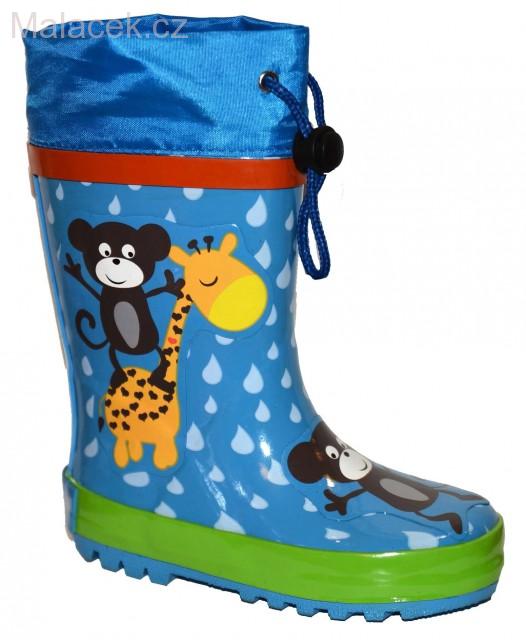 Dětská pláštěnka Pidilidi s motivem opice s žirafou