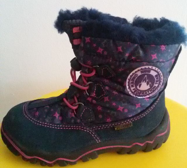 Dětská zimní obuv s membránou Santé IC/233869, Navy - Purple VEL.. 26