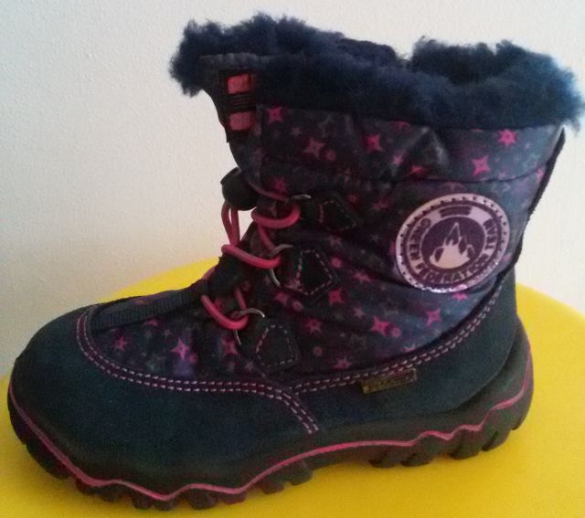 Dětská zimní obuv s membránou Santé IC/233869, Navy - Purple VEL.. 26