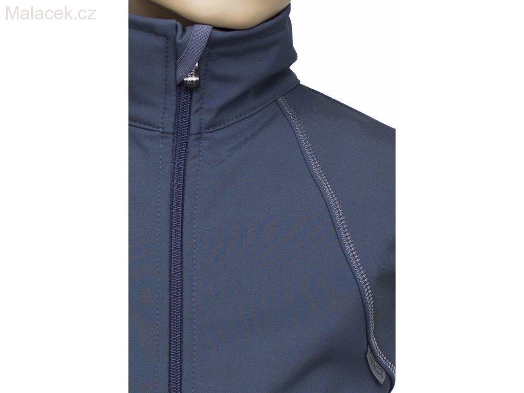 Dětská vesta softshell Fantom tmavě šedá