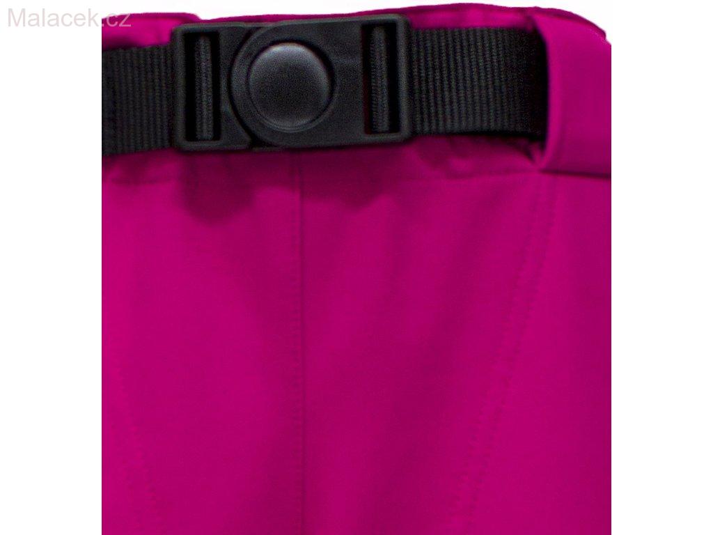 Dětské kalhoty Fantom SOFTSHELL s páskem, růžové