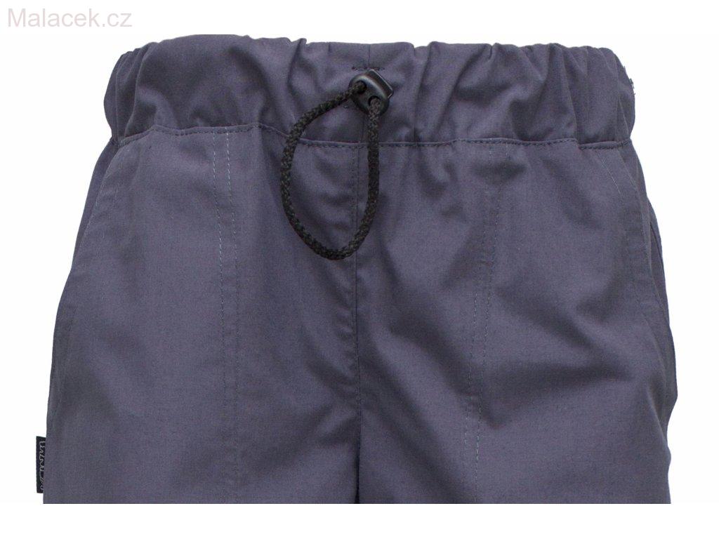 Fantom Dětské kalhoty OUTDOOROVÉ letní bavlněné, černo - šedá