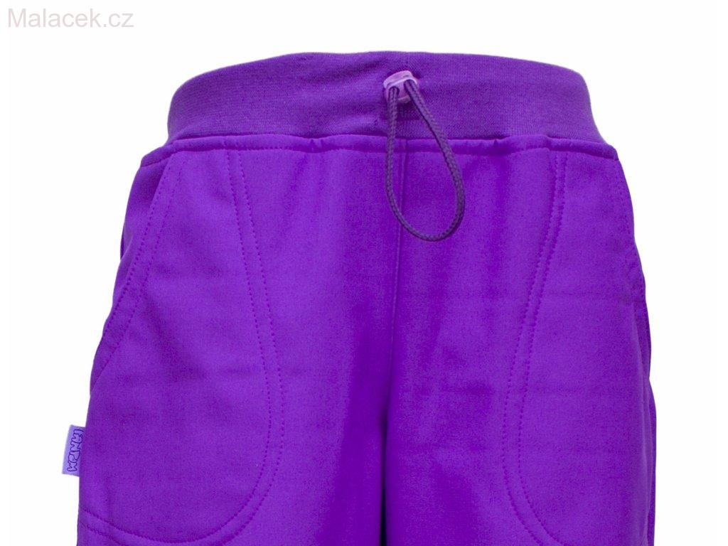 Dětské kalhoty Fantom SOFTSHELL do nápletu - fialová
