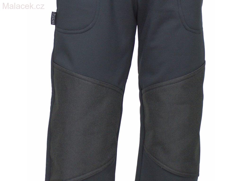 Fantom Dětské kalhoty SOFTSHELL s cordurou, černé