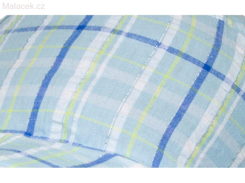 Dětský klobouk Fantom - světle modrý se stříbrnou nitkou