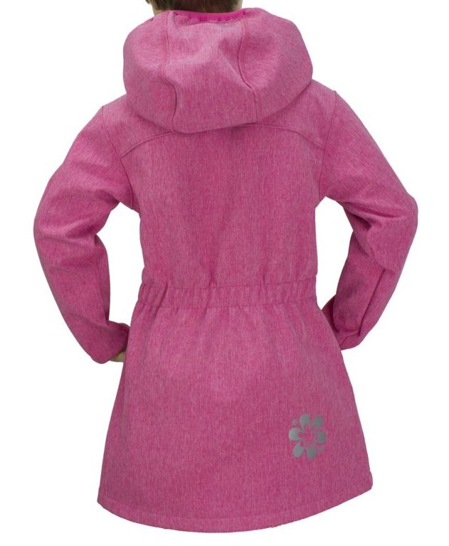 Fantom Dětský softshellový kabát růžový melír