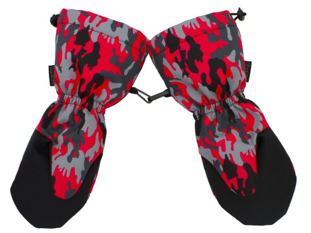 Dětské SNĚHOVÉ rukavice Fantom SOFTSHELL 30/15, signálně růžový maskáč