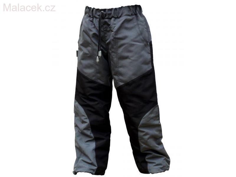 Fantom Dětské kalhoty OUTDOOROVÉ s bavlněnou podšívkou šedo-červené