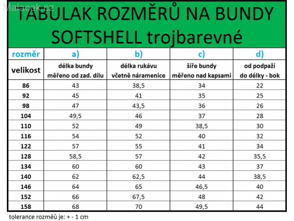 Fantom Dětská softshellová bunda trojbarevná modro-šedý melír-tyrkysová