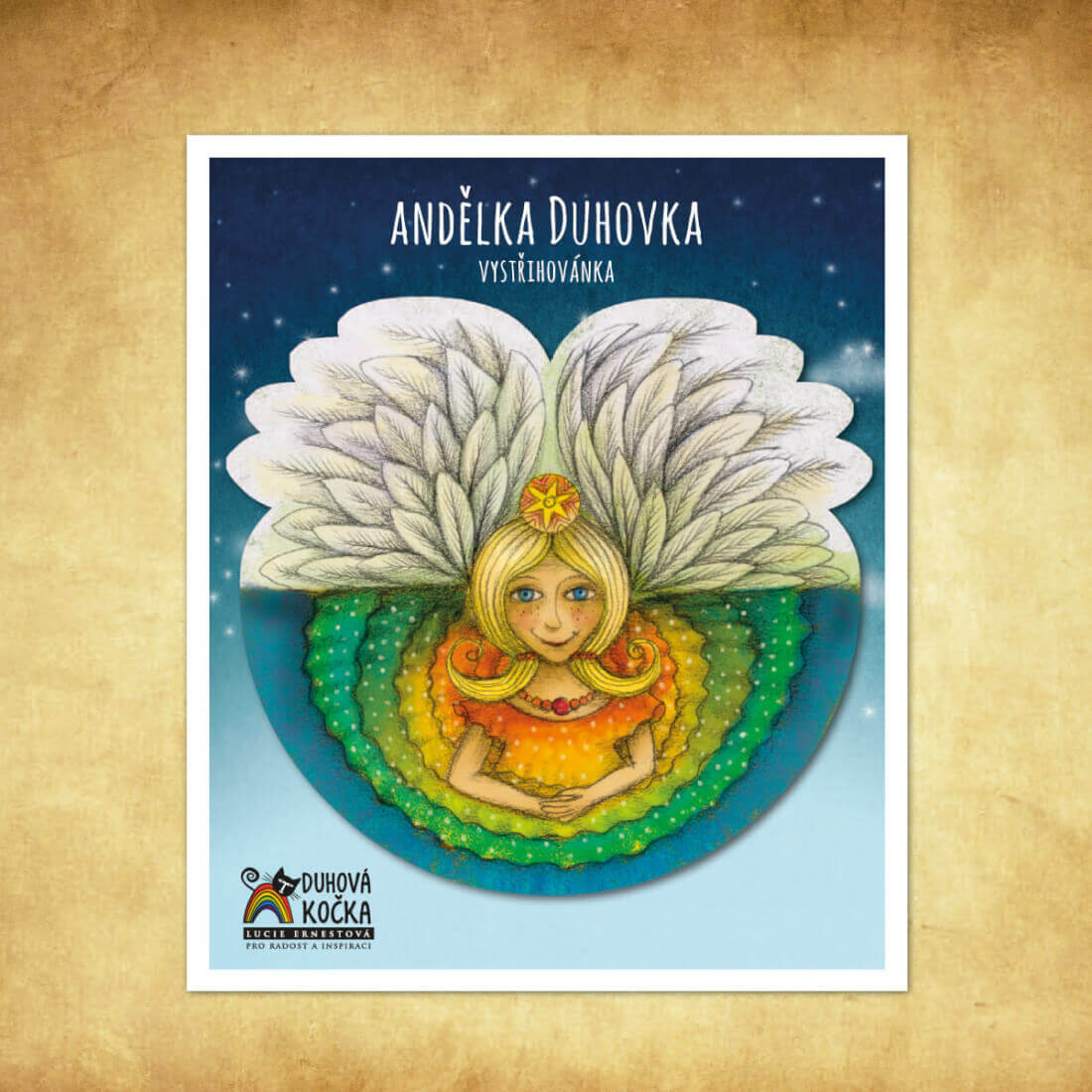 Lucie Ernestová Sada vystřihovánek - Andělky 4 ks