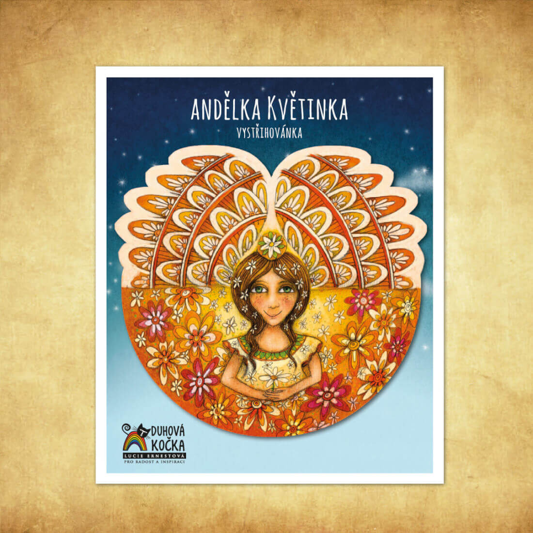 Lucie Ernestová Sada vystřihovánek - Andělky 4 ks