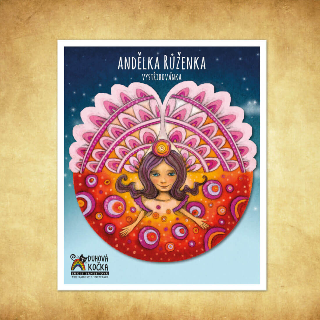 Lucie Ernestová Sada vystřihovánek - Andělky 4 ks