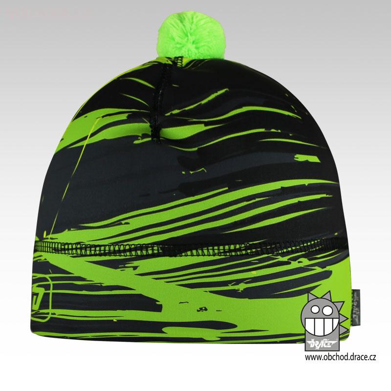 Flavio čepice pro zimní období vzor 97, černo-zelená