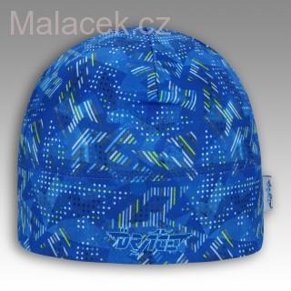 Čepice Bruno - vzor 30 - čepice pro období jaro, podzim (modrá)