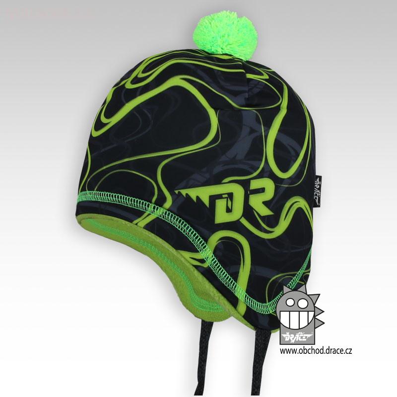 Laponka Polárka - vzor 01, černo-zelená