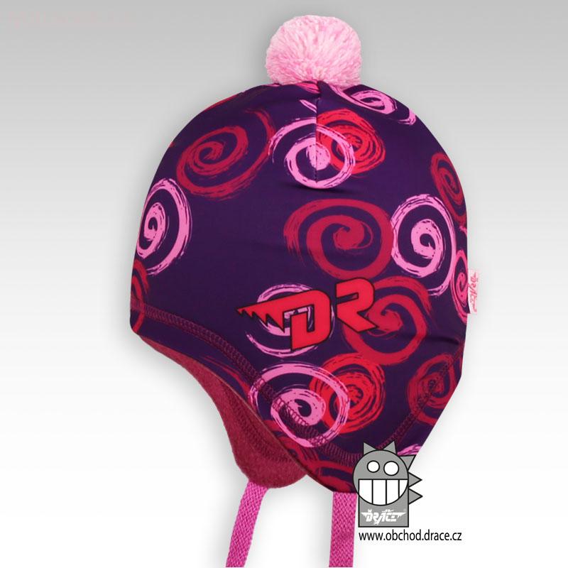Laponka Polárka - vzor 06, fialovo-růžová