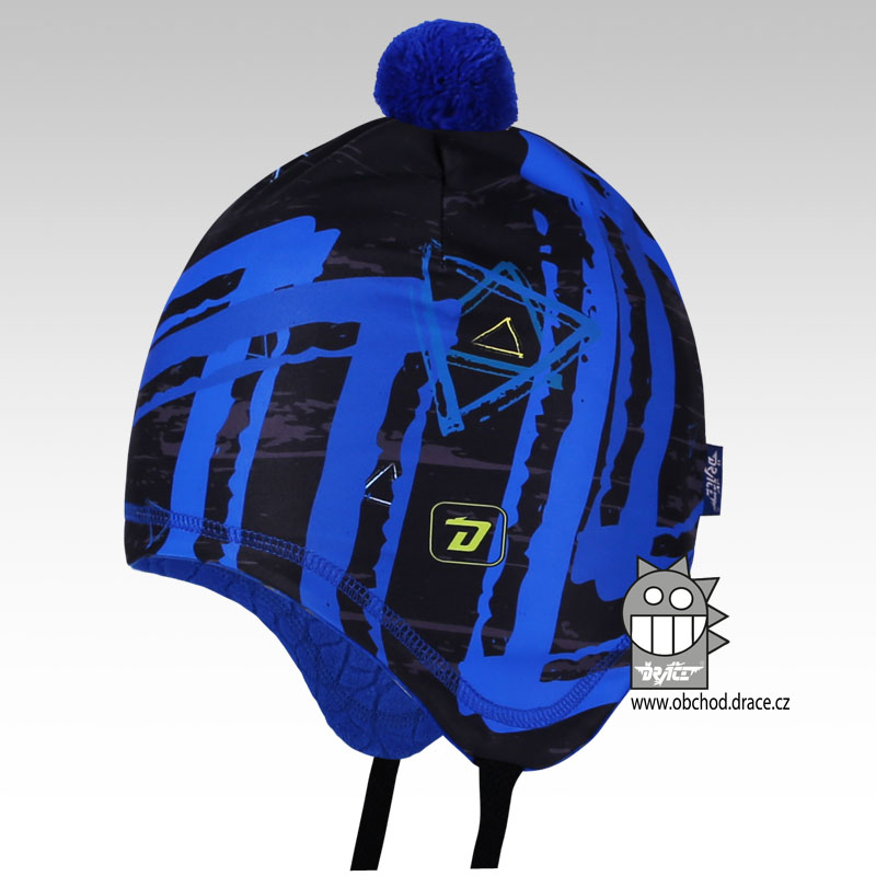 Laponka Polárka - vzor 14, černá s modrou