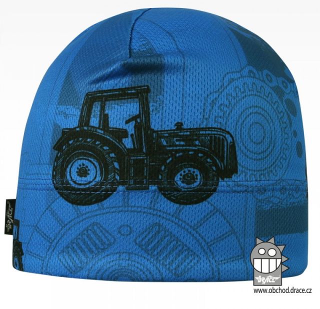 Dráče Čepice Bruno vzor 126, modrá Traktor