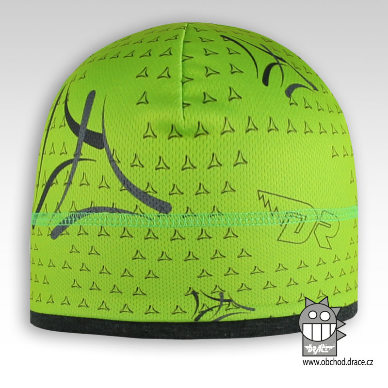 Čepice Cyril - vzor 16 - čepice pro období jaro, podzim (zelená, triangl)