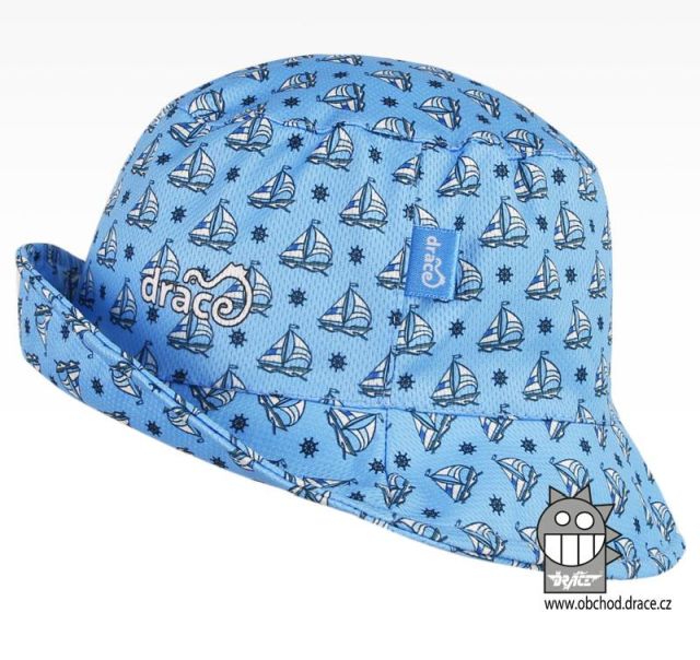 Dráče Funkční vzdušný letní klobouk Florida vzor 18, modrá, plachetnice