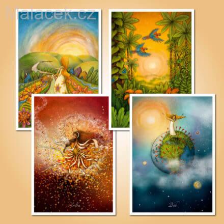 Lucie Ernestová Sada pohlednic Cesta životem