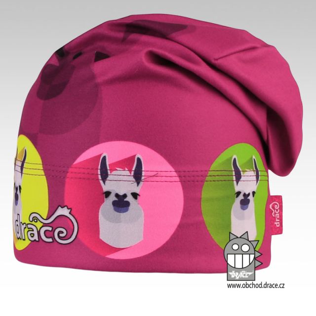 Dráče Hair čepice spadlého střihu - vzor 02, dívčí, lama