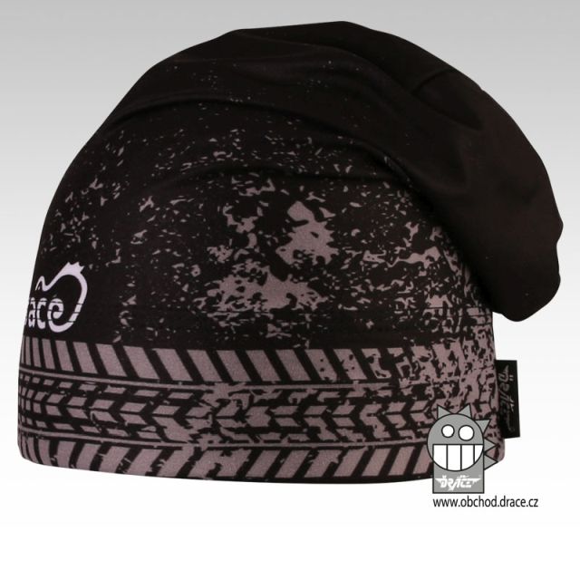 Dráče Hair čepice spadlého střihu - vzor 13, černá, Truck