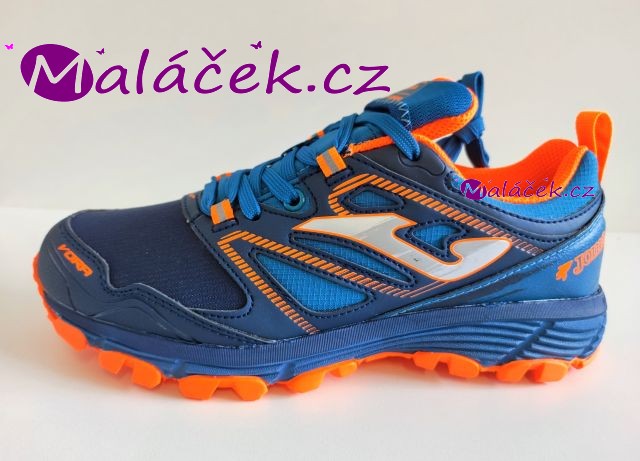 Joma dětské tenisky VORA AISLATEX s membránou 2103 navy-zářivě oranžová VEL. 35, 36, 37, 38