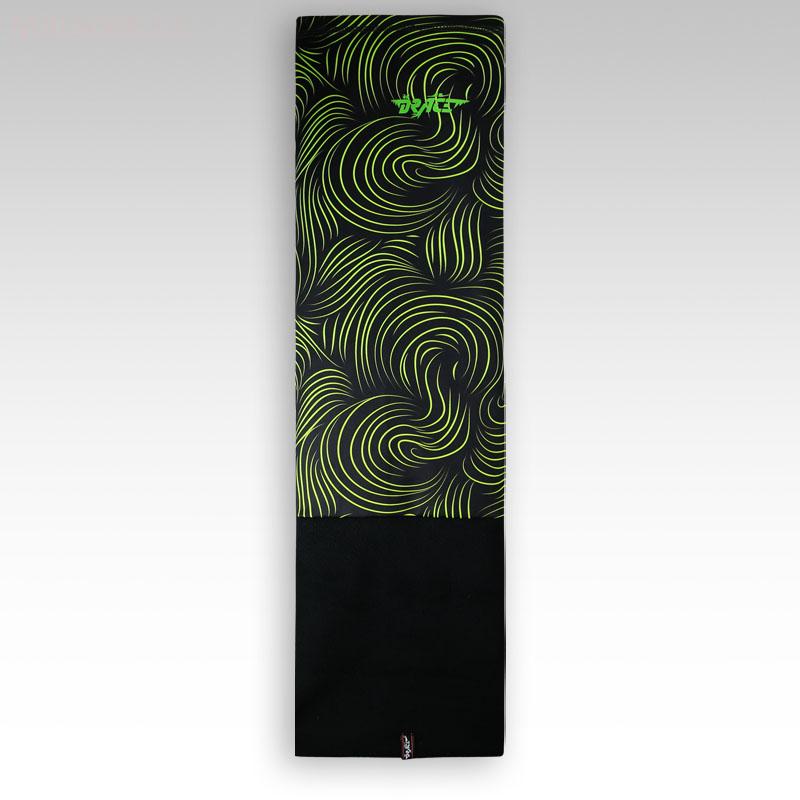 Šátek - nákrčník multi fleece vzor 04 (černo-zelená)