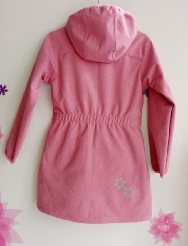 Fantom Dětský softshellový kabát SVĚTLE růžový melír