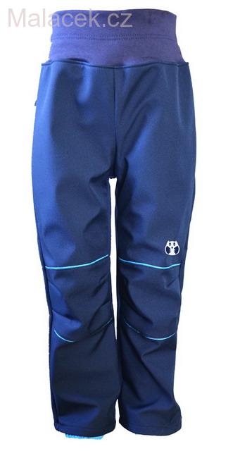Kukadloo Dětské Softshellové kalhoty tmavě modro-tyrkysové/30.000mm, 15.000g/m VEL. 110