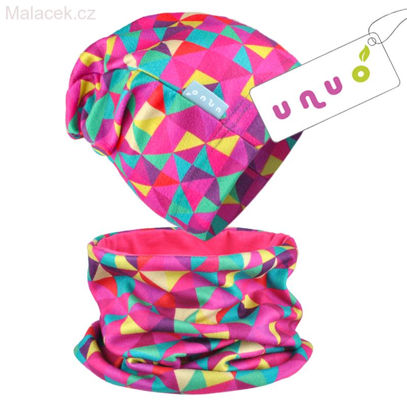 Unuo čepice Triangl, dívčí (růžová) VEL. S