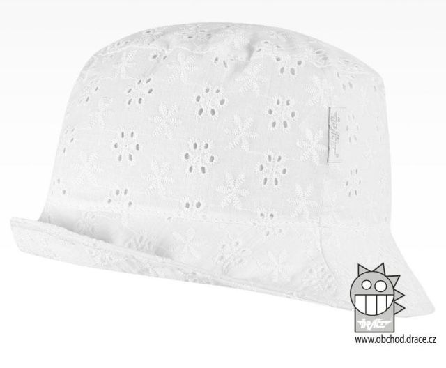 Dráče Klobouk letní Madeira vzor 01 bílá květ