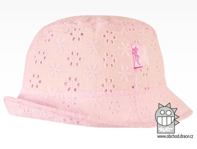 Dráče Klobouk letní Madeira vzor 02 světle růžová květ