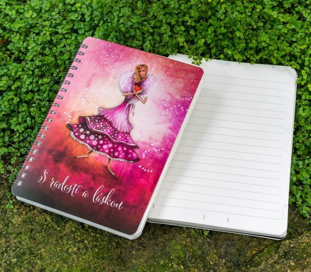 Lucie Ernestová Blok S radostí a láskou - linkovaný blok B6