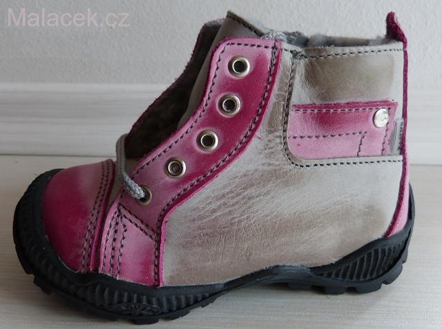 VÝPRODEJ Dětská zimní obuvSanté růžová, N/730/3/51/21/Z VEL. 26