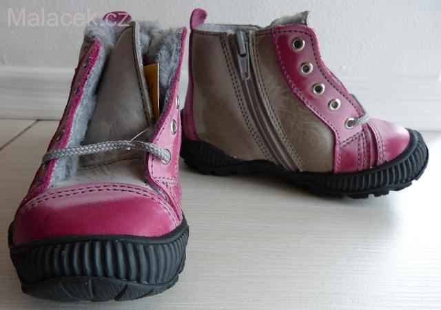 VÝPRODEJ Dětská zimní obuvSanté růžová, N/730/3/51/21/Z VEL. 26