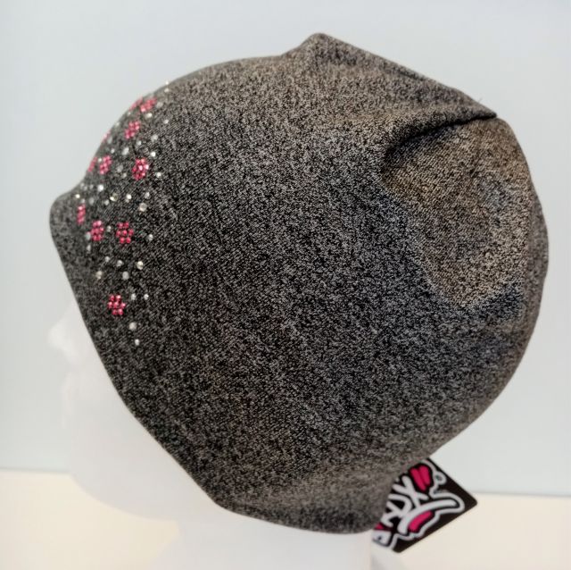 RDX čepice z bambusu kamínky šedý melír