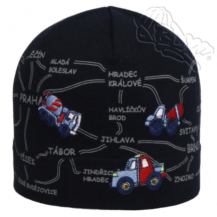 Bavlněná čepice RDX MAPA ČR, tmavě modrá