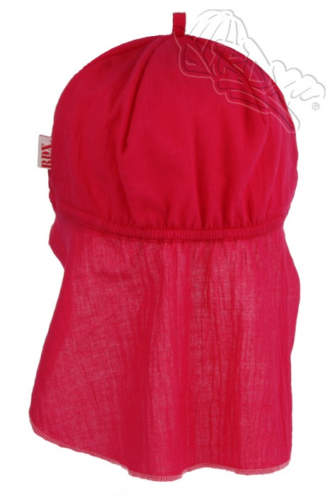 Dívčí kšiltovka s plachtičkou, fuchsia, motýlci