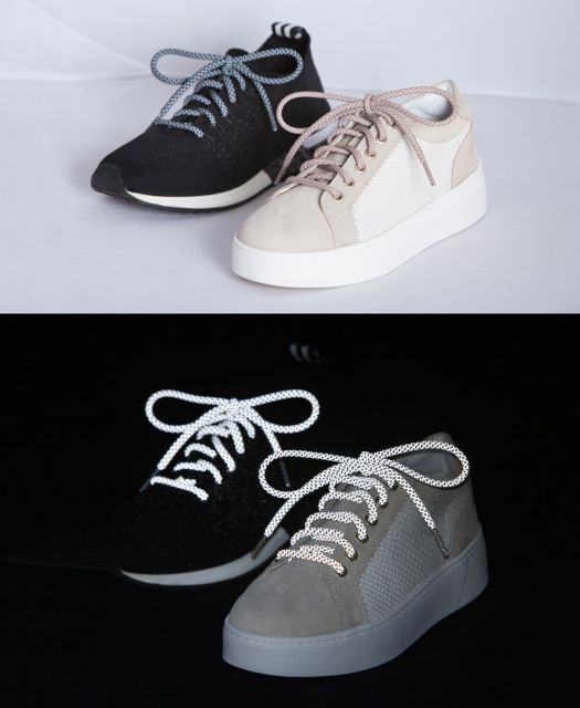 Altima Reflexní tkaničky kulaté - růžové 120 cm