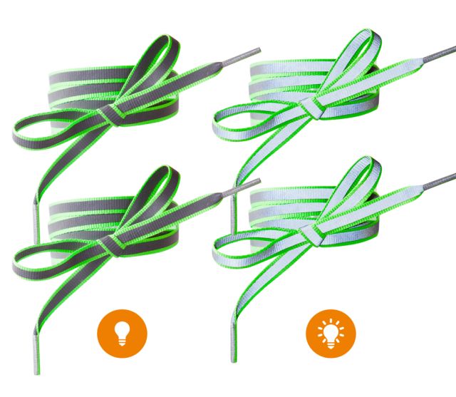 Altima Reflexní tkaničky zelené