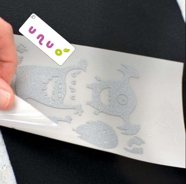 Reflexní nažehlovací panel UNUO 9x13 cm, SOVY