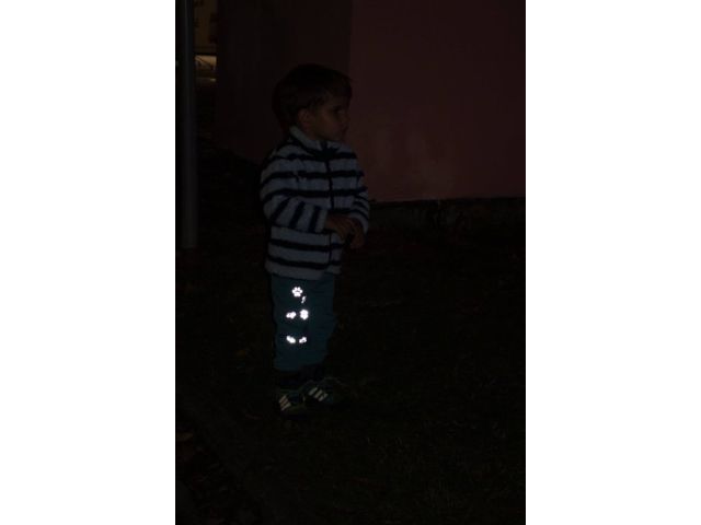 Reflexní nažehlovací panel UNUO 9x13 cm, SOVY