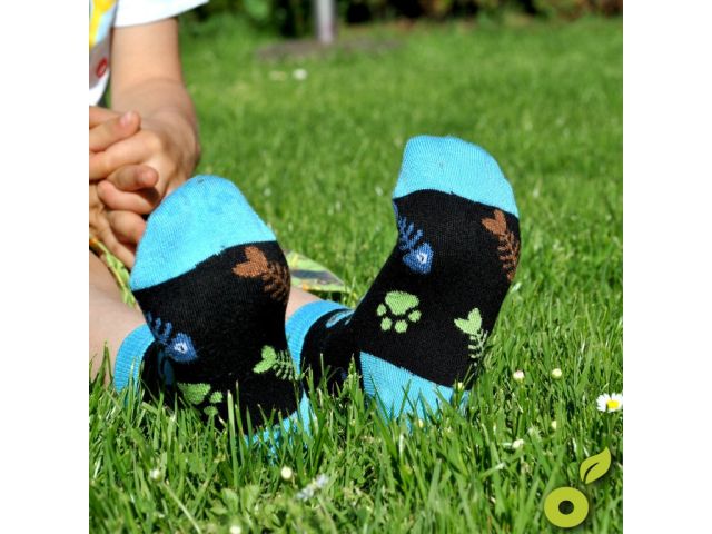 Bambusové ponožky Kočka - růžové, klasická výška