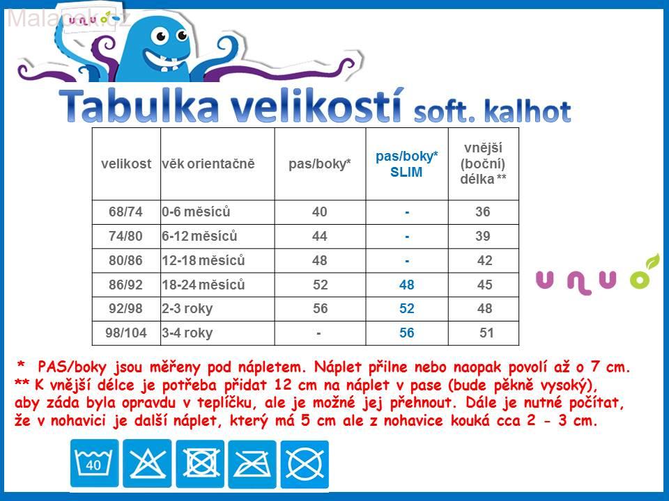 Unuo dětské softshellové kalhoty BATOLE Květinky fuchsiové VEL. 80-86, 86-92, 92-98, 98-104